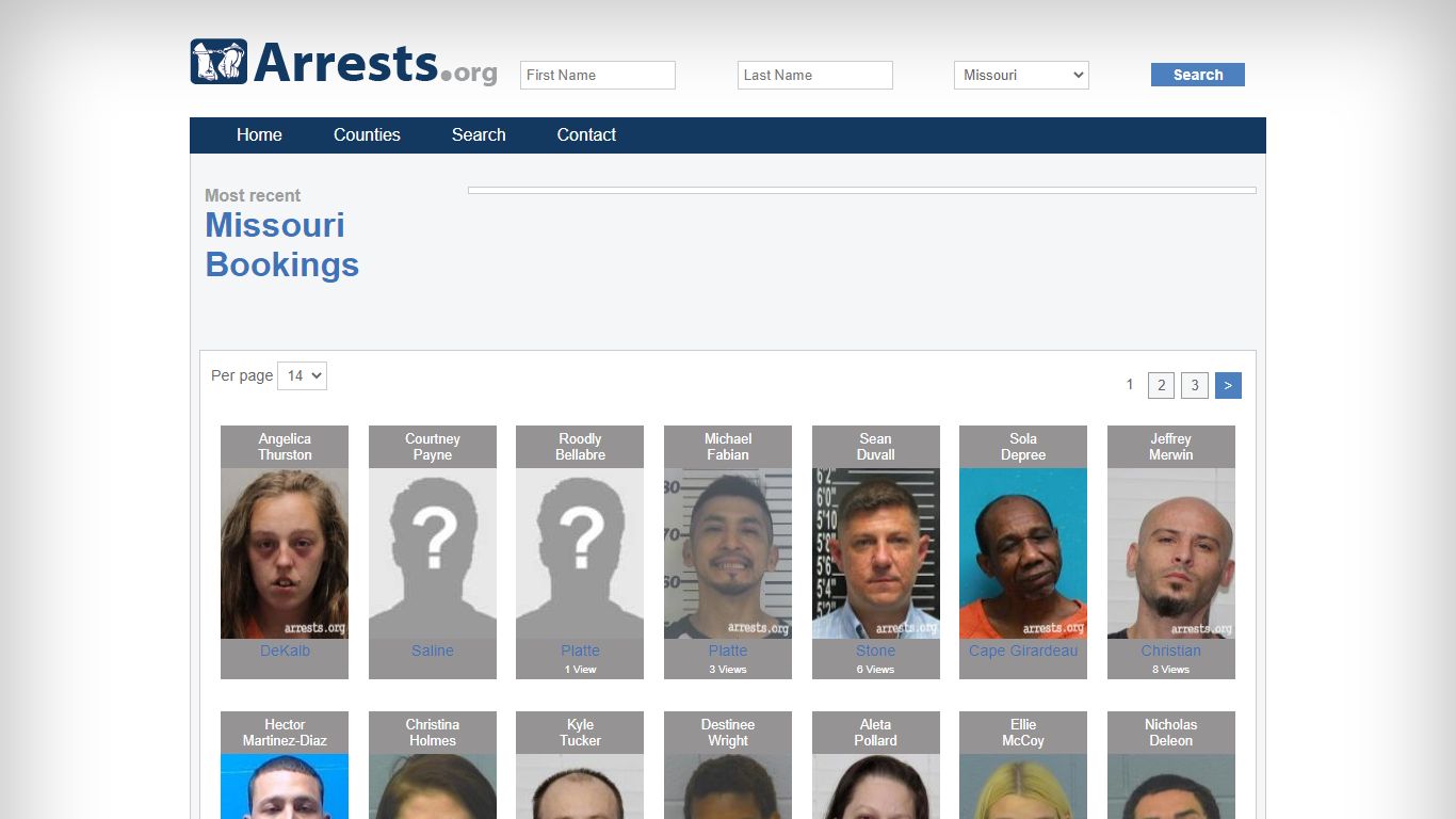 Missouri Arrests and Inmate Search